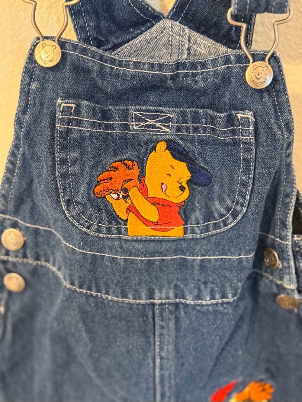 Vintage 18m Winnie the Pooh & Tigger Baseball Overalls